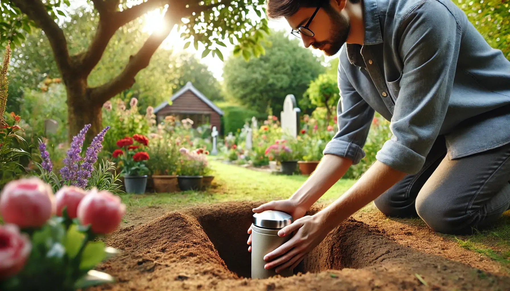 Si possono seppellire le ceneri in giardino?