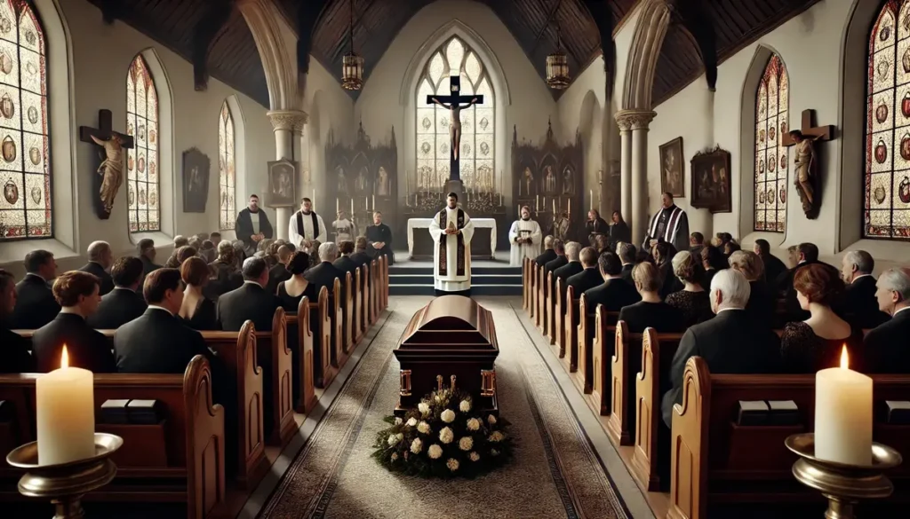 funerale cattolico messa