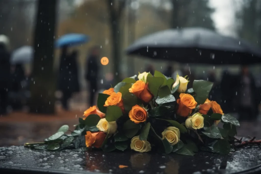 Funerale quando piove