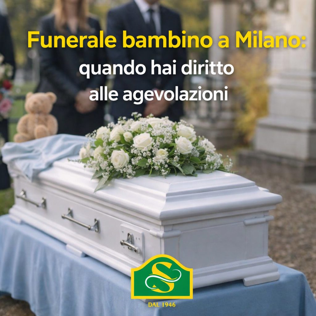 Funerale bambino Milano: -30% con il convenzionato standard, -50% per i nati morti