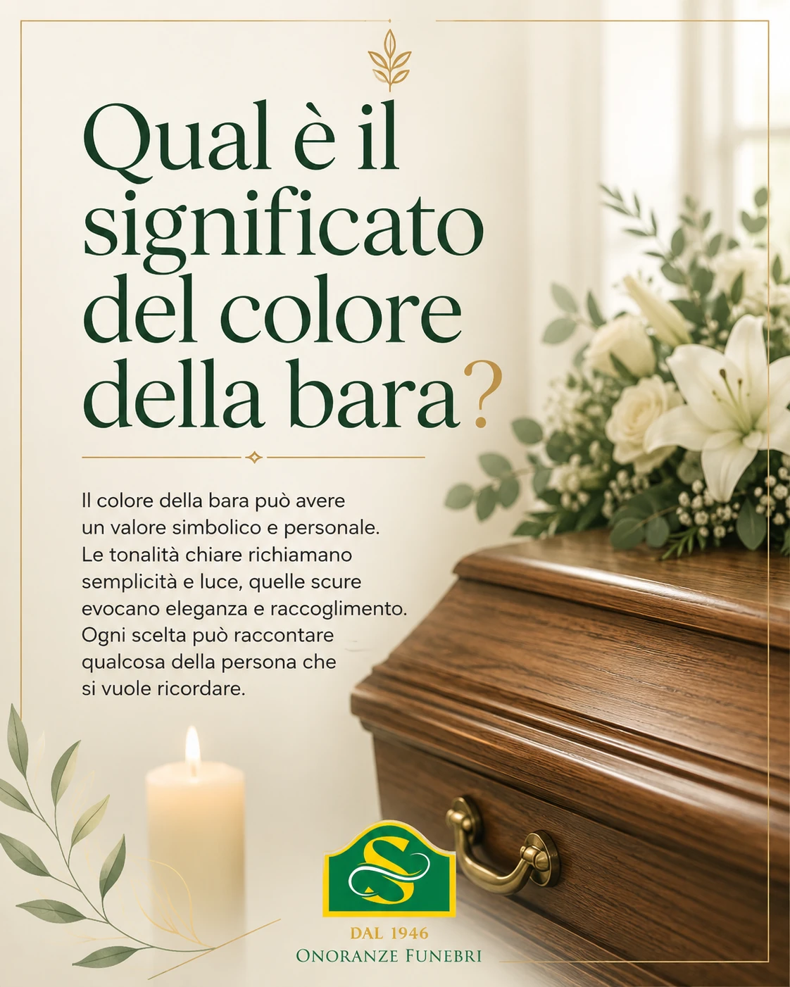 Qual è il significato del colore della bara?